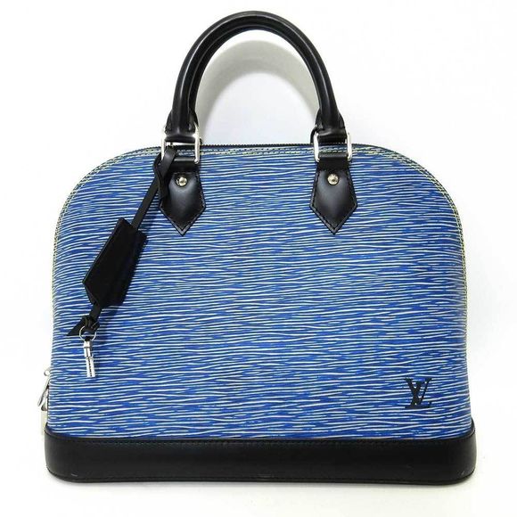 Louis Vuitton Epi Denim Alma PM Handbag Blue Black blue - Picture 1 of 5